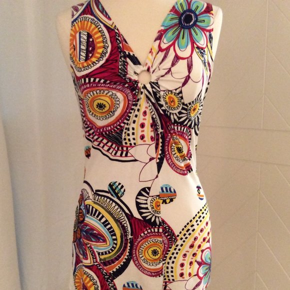 Linda Leal colorful summer tank/tunic - Picture 1 of 11